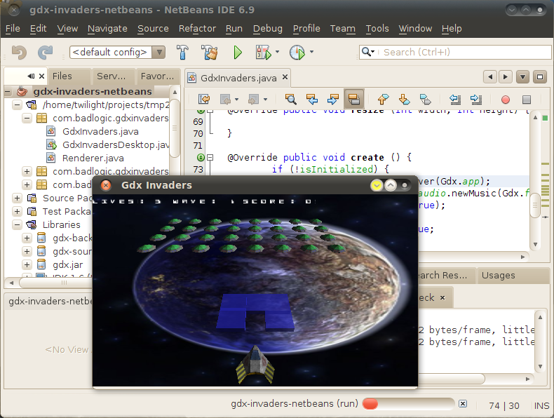libgdx with netbeans